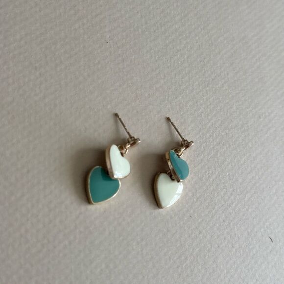 Heart Drop Earrings #1737 - Picture 3 of 4